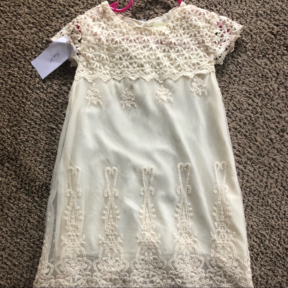 Beautifully made boho flower girl dress.